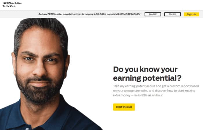 persuasive copy ramit sethi landing page