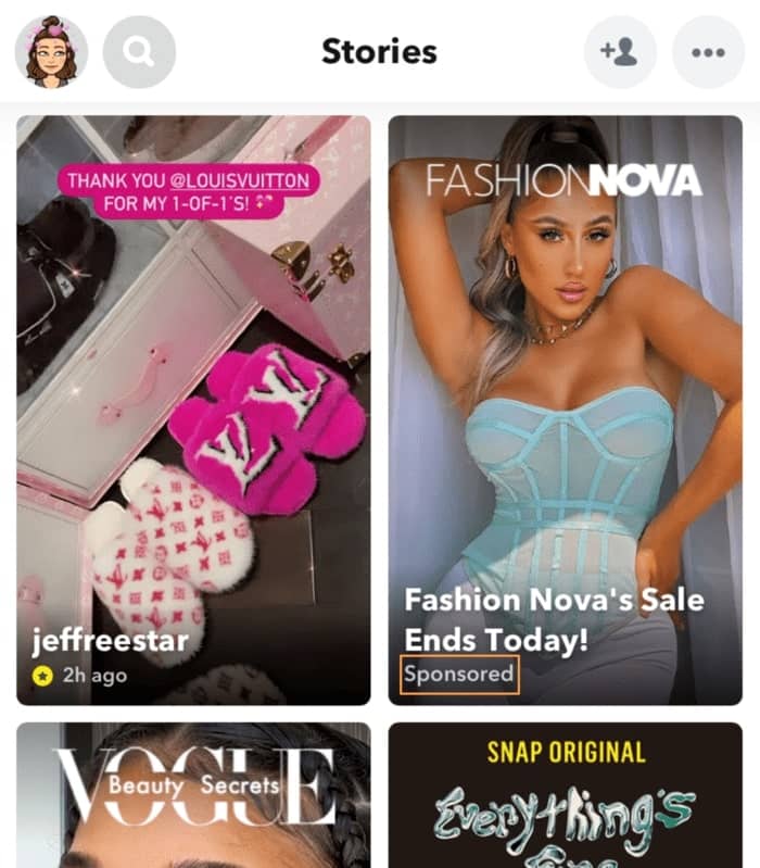 snapchat story ad