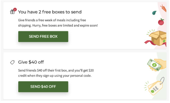 social media lead generation hellofresh referral offer