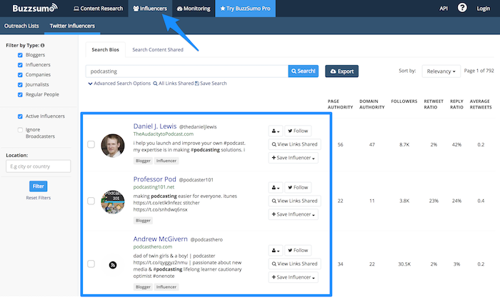 Use Buzzsumo promote your post.