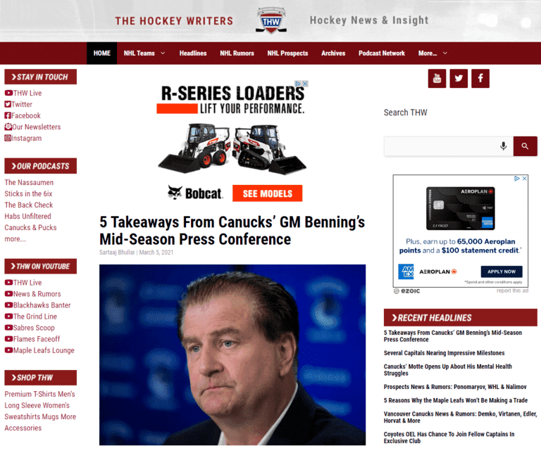 sports writing jobs the hockey writers