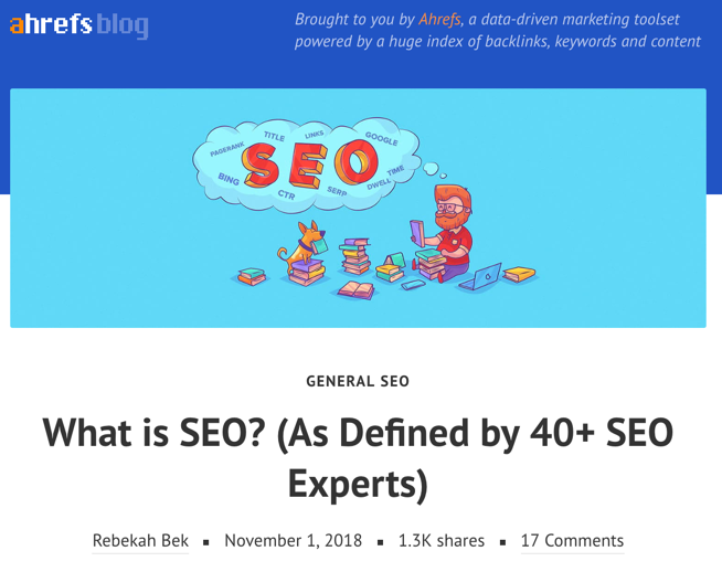 what is seo ahrefs blog